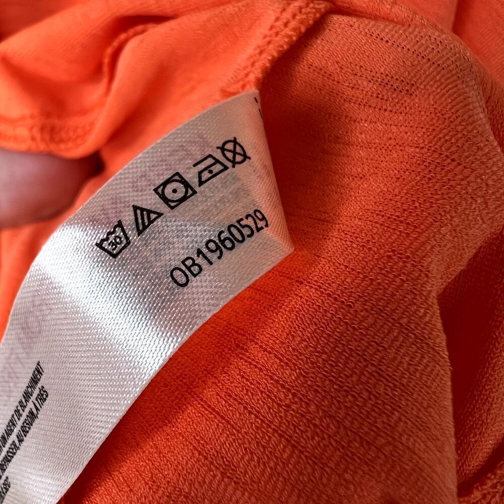 Free People Movement Tempo Long Sleeve Tee Orange XL Thumbholes Loose Flowy NEW - Picture 7 of 9